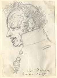 Dominique-Vivant DENON - Portrait dû au crayon de Frédéric-Christophe d’Houdetot - 1807