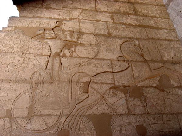 Ramsès II à Qadesh (Cliché C. Faivre)