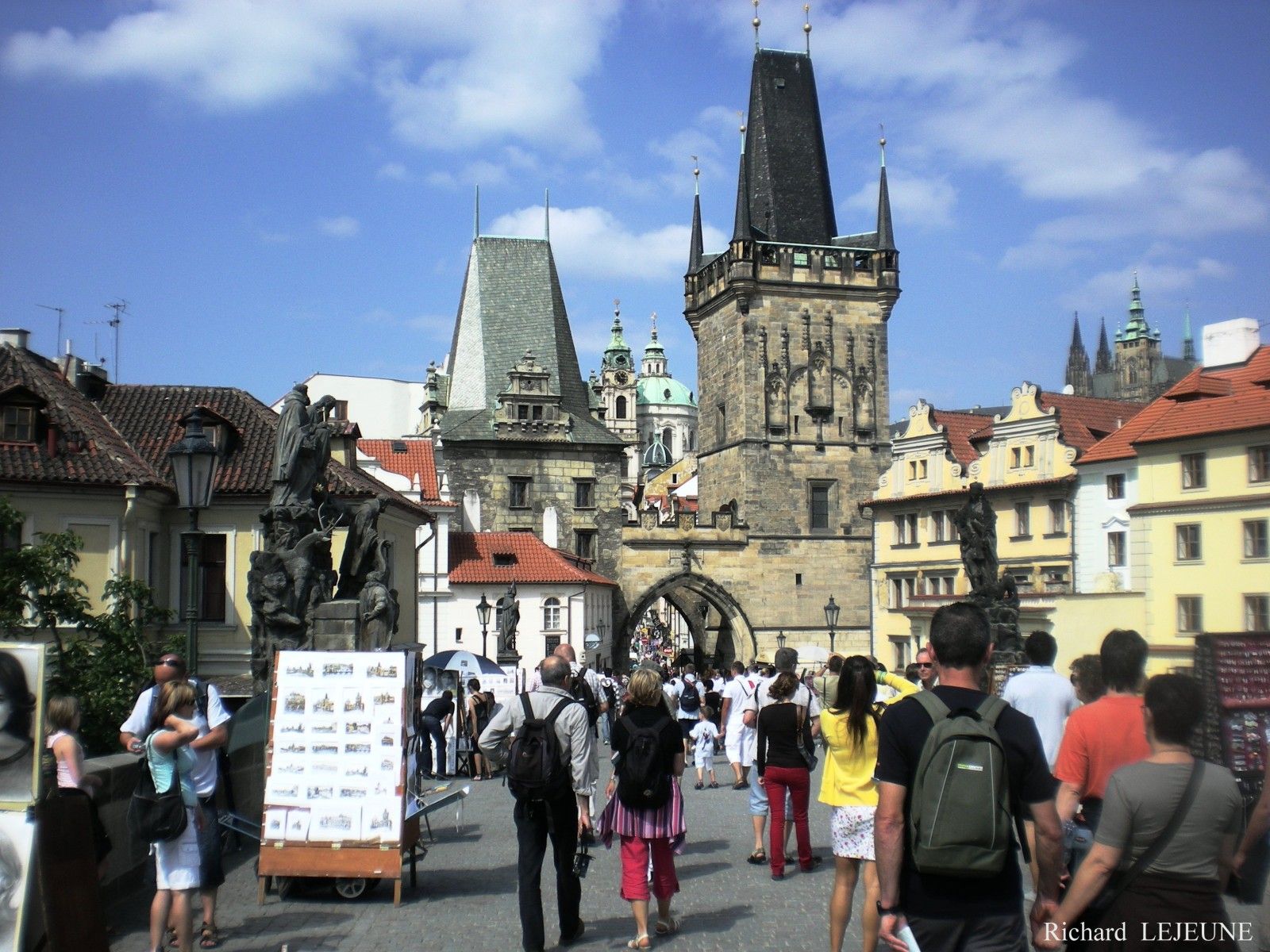 Pont Charles - Touristes