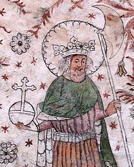 Sfântul Rege Martir Olaf (995-1030) - reprezentare medievala