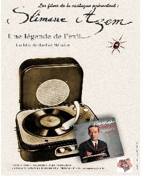 Affiche du film documentaire Slimane Azem, Rachid Merabet, Rambalh Films, Les films de la Castagne