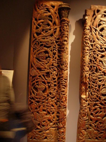 montant de porte sculpté celte scandinave montant de porte sculpté celte scandinave