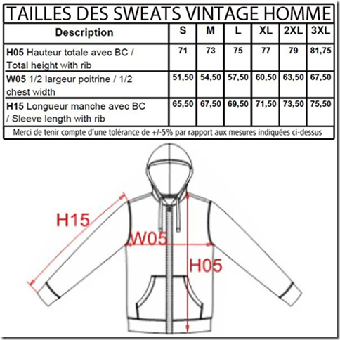 Guide Tailles H
