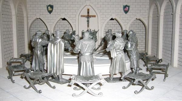 Arthur et ses chevaliers autour de leur table
