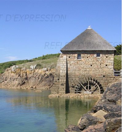 moulin à marée sur l'ile de Bréhat