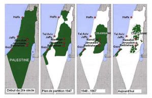 Evolution de la Palestine Evolution de la Palestine