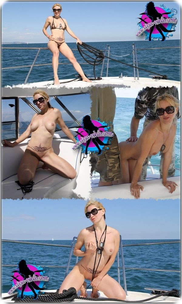 Nue sur un bateau en pleine mer 060611 Nue sur un bateau en pleine mer