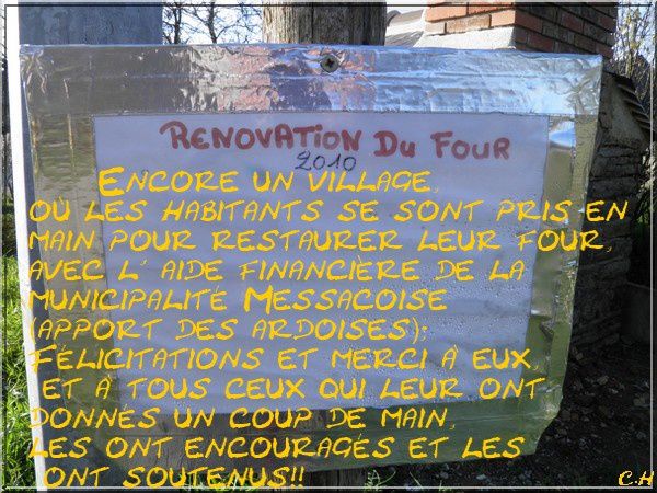 Four Genetay panneau message Janvier 2011
