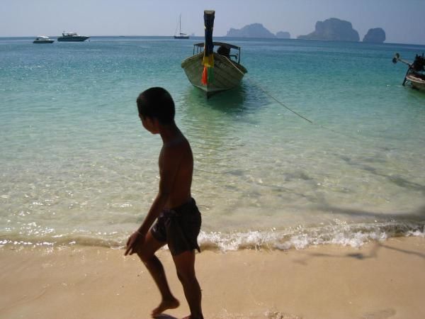 Railay, sur la plage