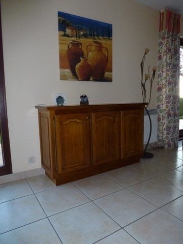 enfilade chene avant finition cérusée