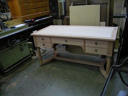 bureau Empire en bois brut