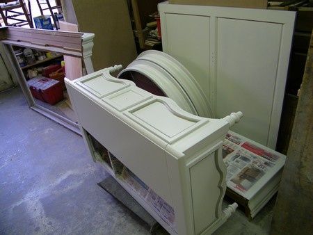Meuble peint et relooking atelier de l'ébéniste c cognard eure ... Bureau de ministre peint en blanc