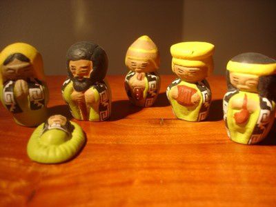 Crèche de Noel en céramique - Artisanat argentin