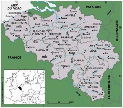 carte belgique