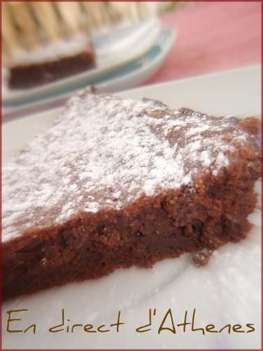 GOURMANDISE : Gâteau au chocolat-amande (sans farine) - En direct d'Athènes