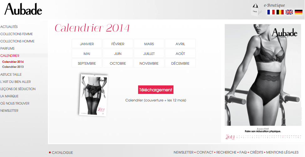 TÉLÉCHARGER AUBADE CALENDRIER 2014 CALENDRIER TÉLÉCHARGER 2014 AUBADE