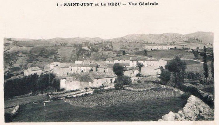 Saint Just et Le Bézu 0102 vue générale en 1910