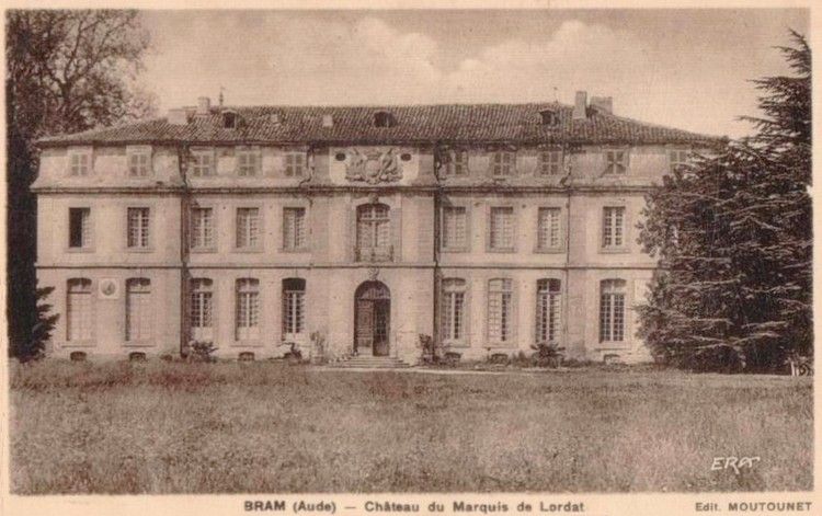 Bram 31 le chateau du marquis de Lordat en 1915