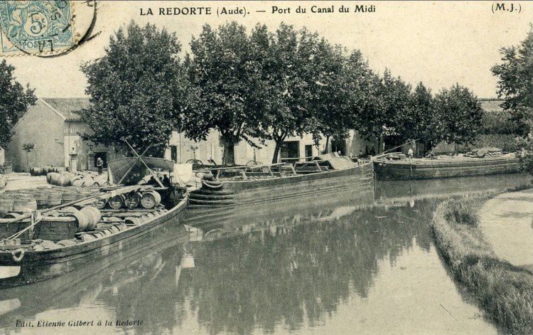 canal du midi Le port de La Redorte (Aude) 1905