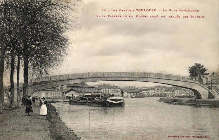 canal du Midi Toulouse passerelle du port st sauveur en 191