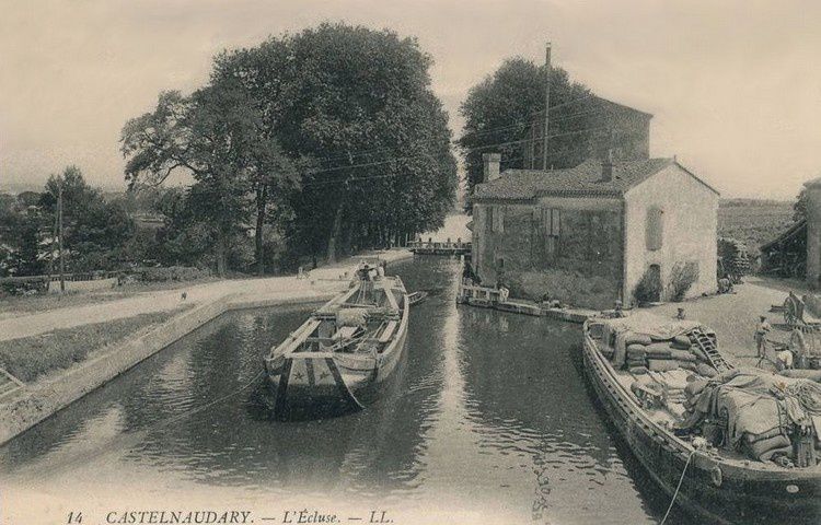 l'écluses de Castelnaudary en 1910