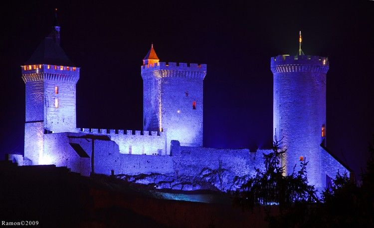 chateau de Foix de nuit 2009