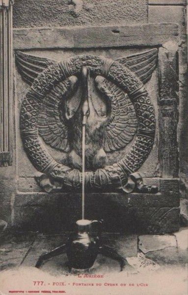 Foix 34 fontaine du cygne ou de l'oie1900
