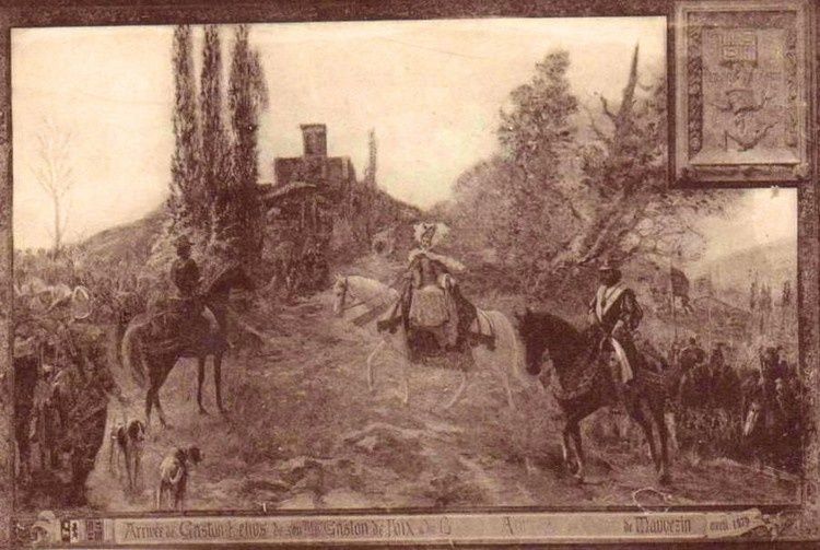 arrivée de gaston de foix et de son fils à Mauvezin en 13