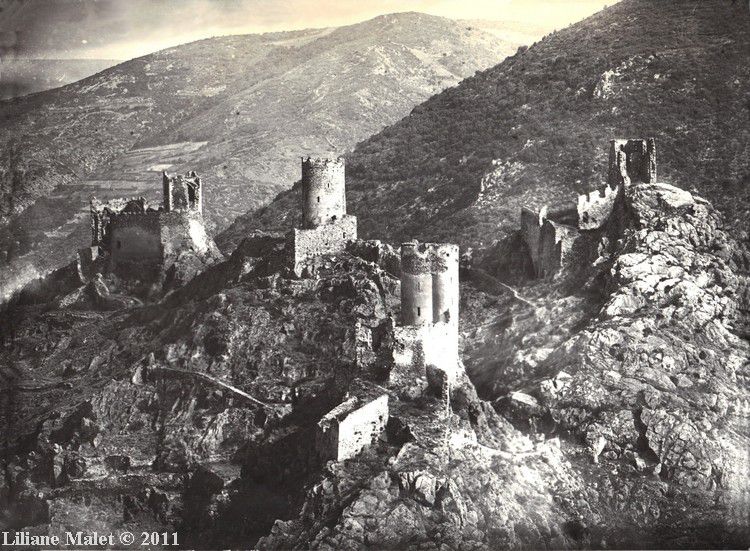 Chateaux de Lastours photo originale 1920-1930
