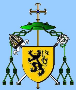 Armoirie de Mgr Henri de Bruyères Chalabre évêque de Sai