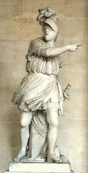 Bertrand Dugesclin au chateau de Versailles Statue par L. F