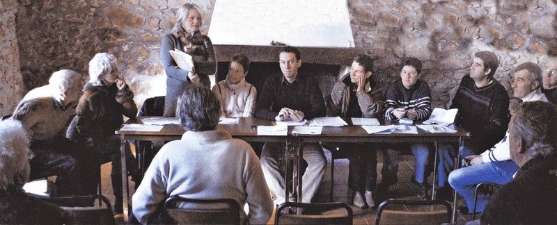 Belcaire déc 2008 conseil municipal reuni a Trassoulas