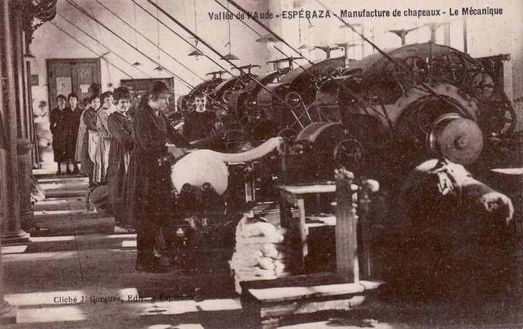 Esperaza fabrique de chapeau le mécanique en 1900