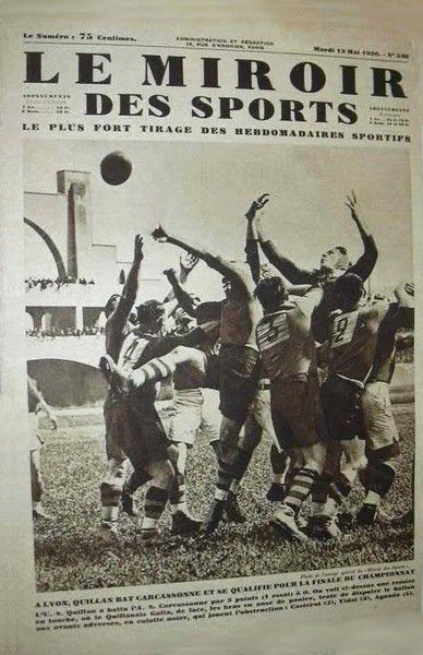 rugby 02 MIROIR SPORTS mai 1930 Quillan et Carcassonne dem