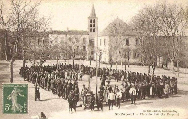 Saint Papoul ancien 029 place du Pati le rapport en 1912