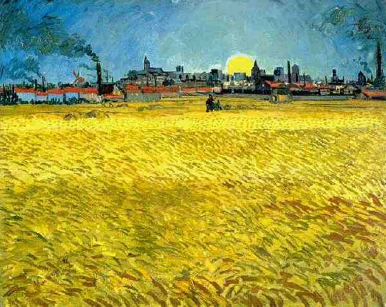 Van Gogh Champs de Blé à Arles