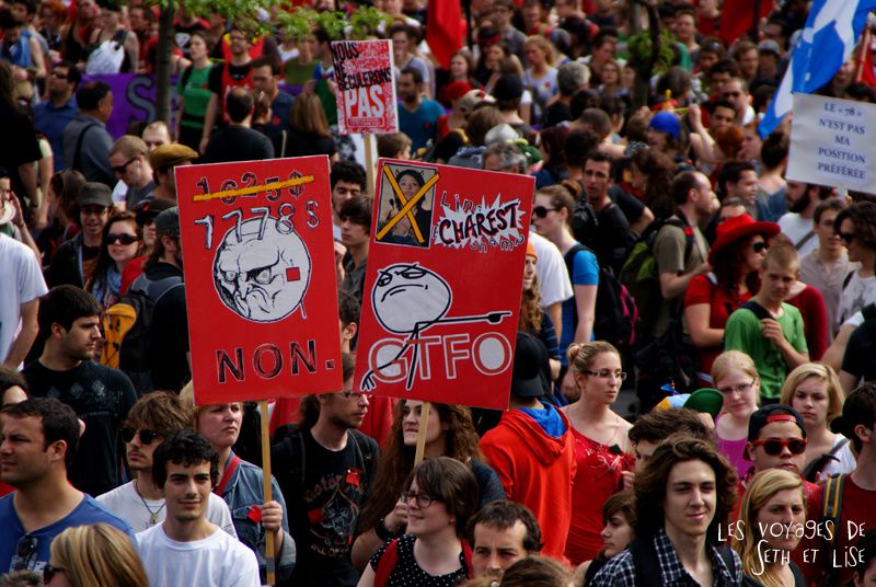 manif 22 mai montreal printemps erable revolution loi78 student protest charest education riot crowd foule