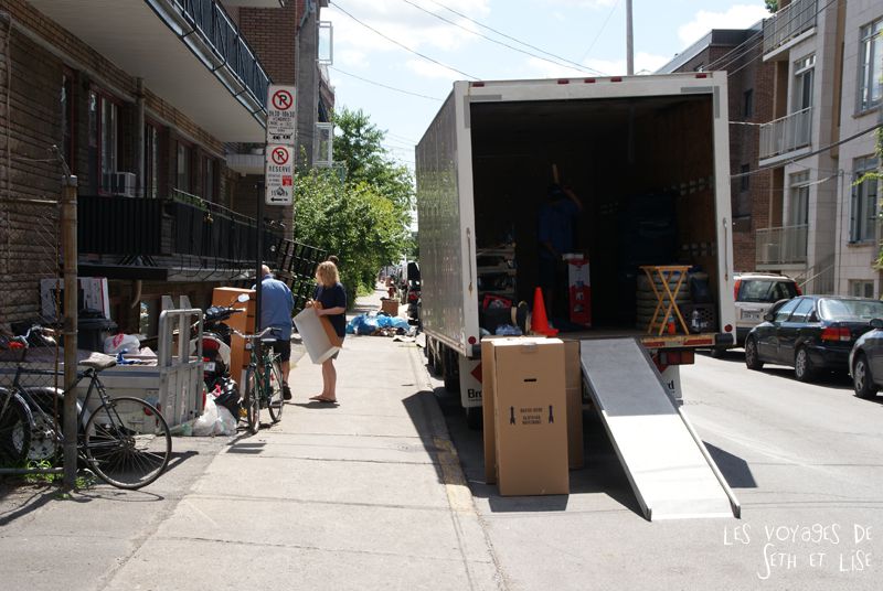 blog canada voyage pvt whv montreal moving day demenagement photo insolite