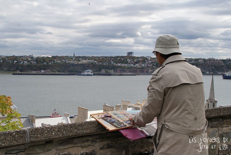 blog photographie canada pvt pvtiste voyage couple tour du monde quebec city ville peintre citadelle