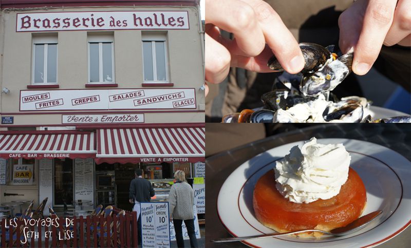 blog voyage seth lise moules normandes tarte brasserie