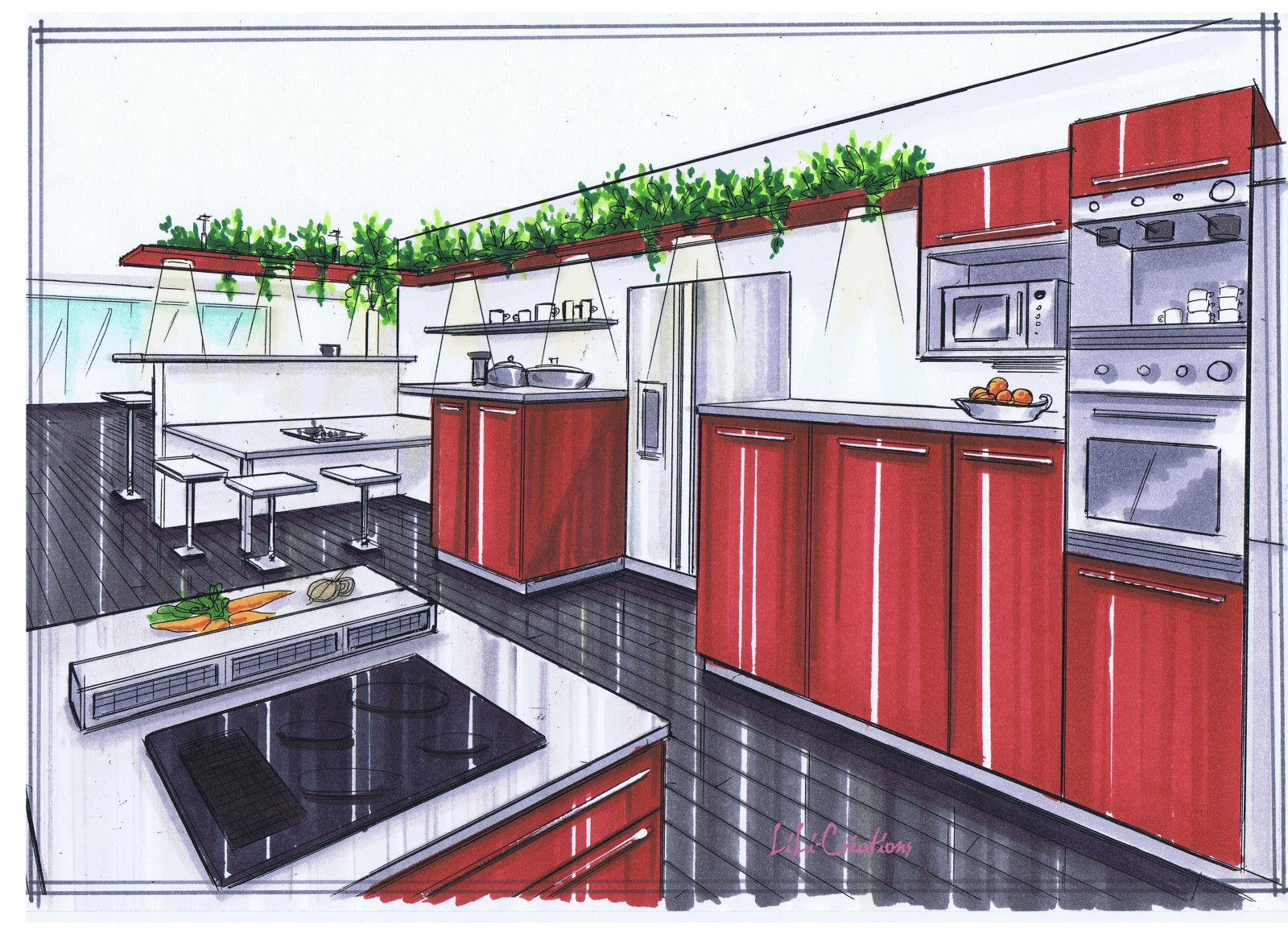 Cuisine rouge container 11 le blog de elise fossoux