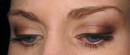 Maquillage brun bronze et doré Maquillage brun bronze et doré
