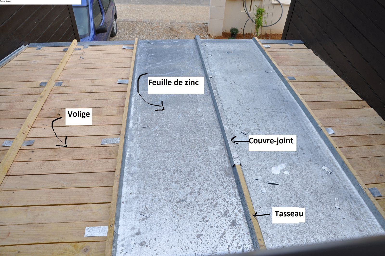 comment construire un toit en zinc