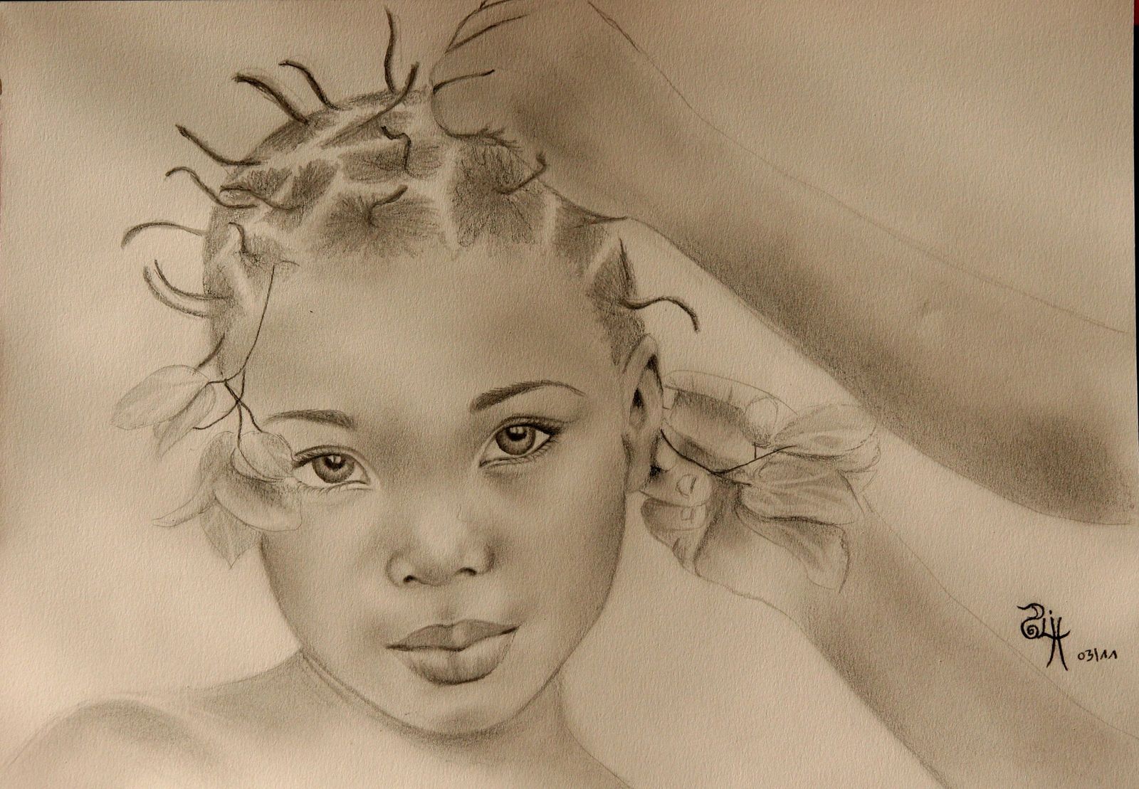 fillette africaine Art Puff Delphine fille afrique3