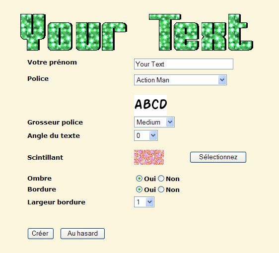 Faire sa signature scintillante null