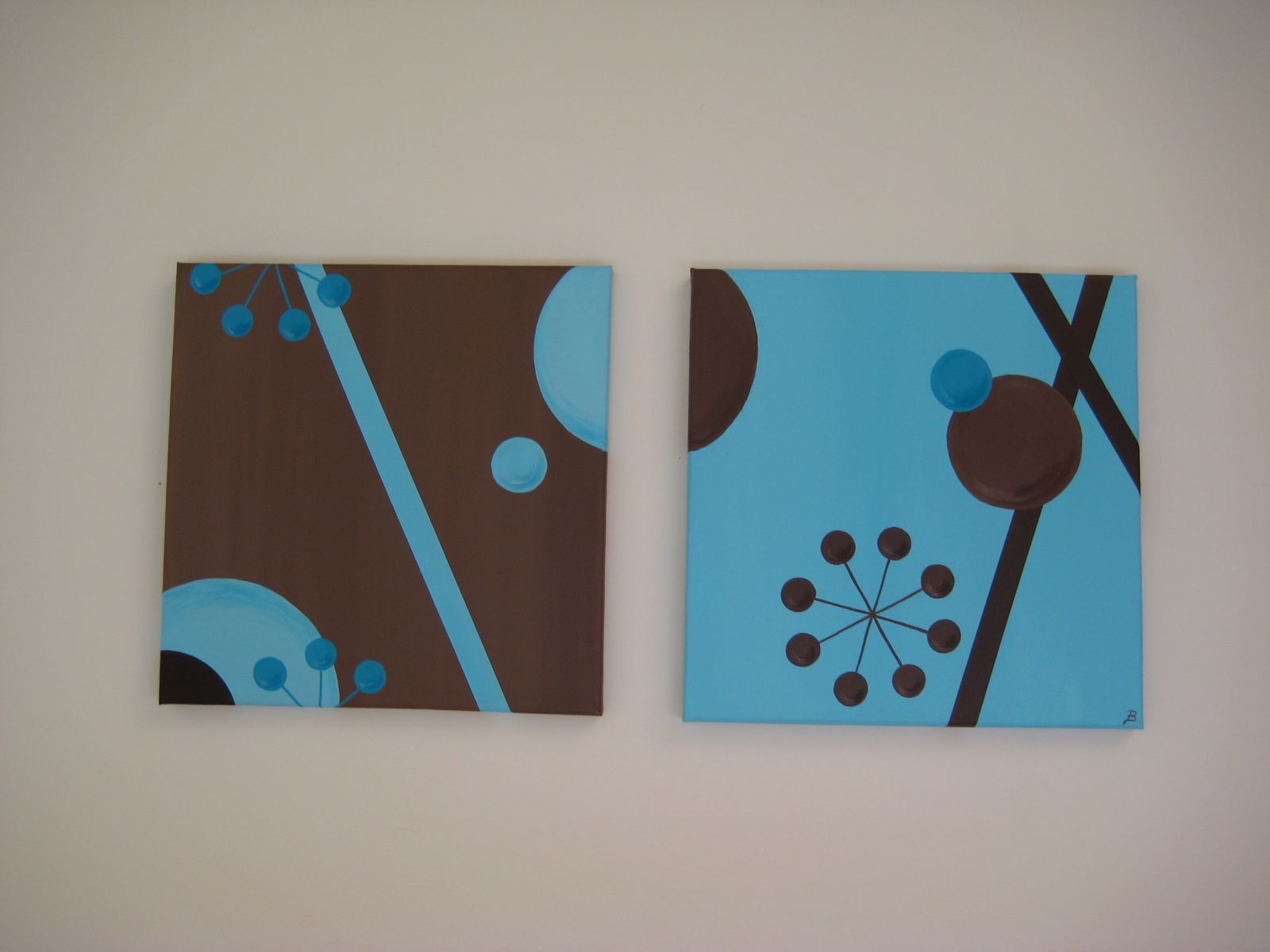 Tableau bleu turquoise