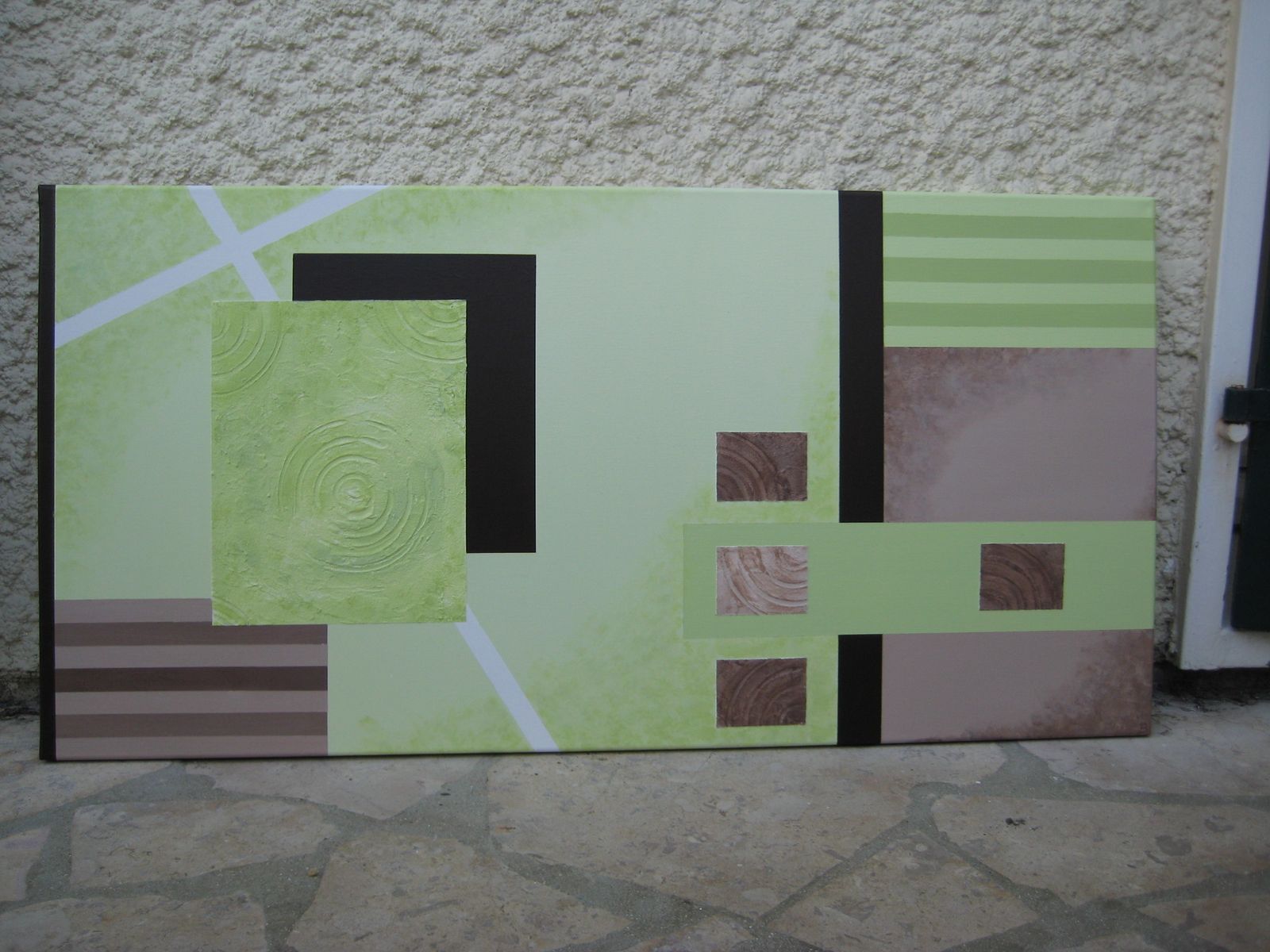 tableau deco vert anis