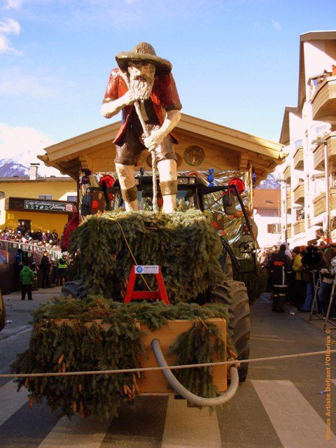 Char sur le carnaval Tyrolien