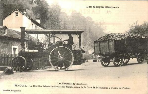 Carte postale ancienne locomobile