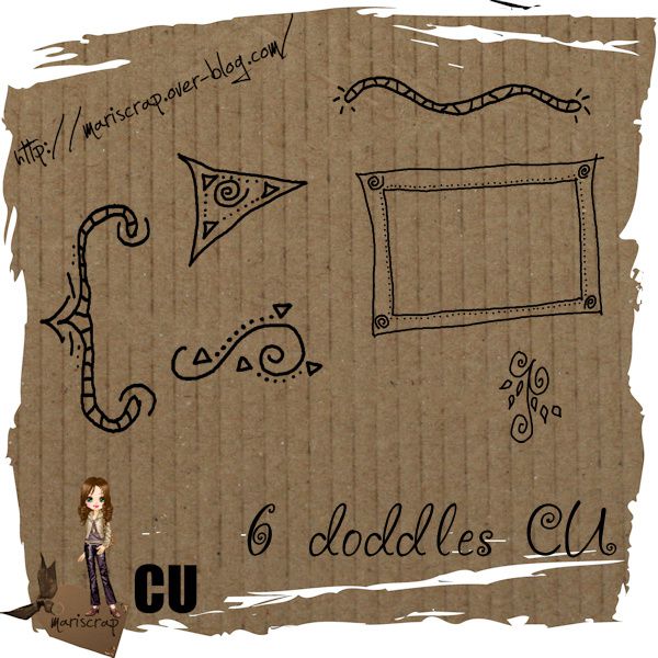 6 doddles (mix) Prev_doodles_pack1_mariscrap